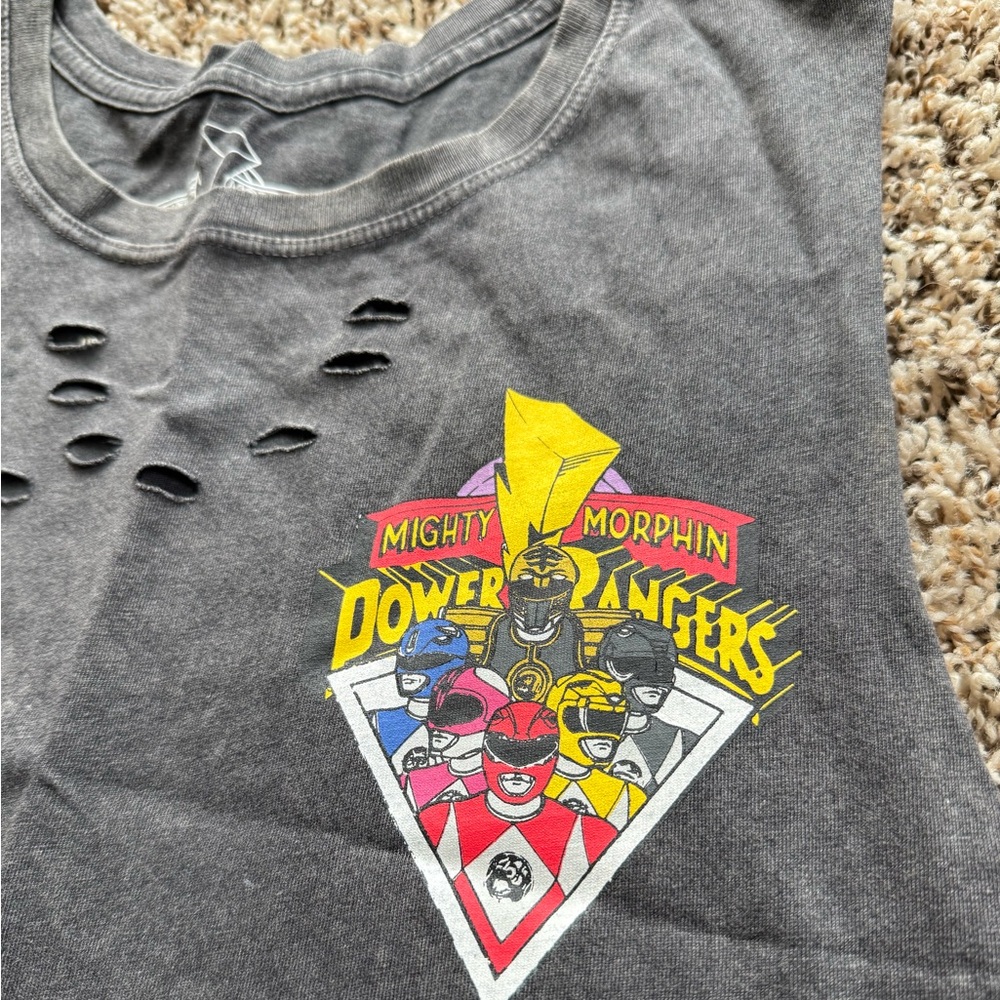 MIGHTY MORPHIN POWER RANGERS RIPPED TANK TOP